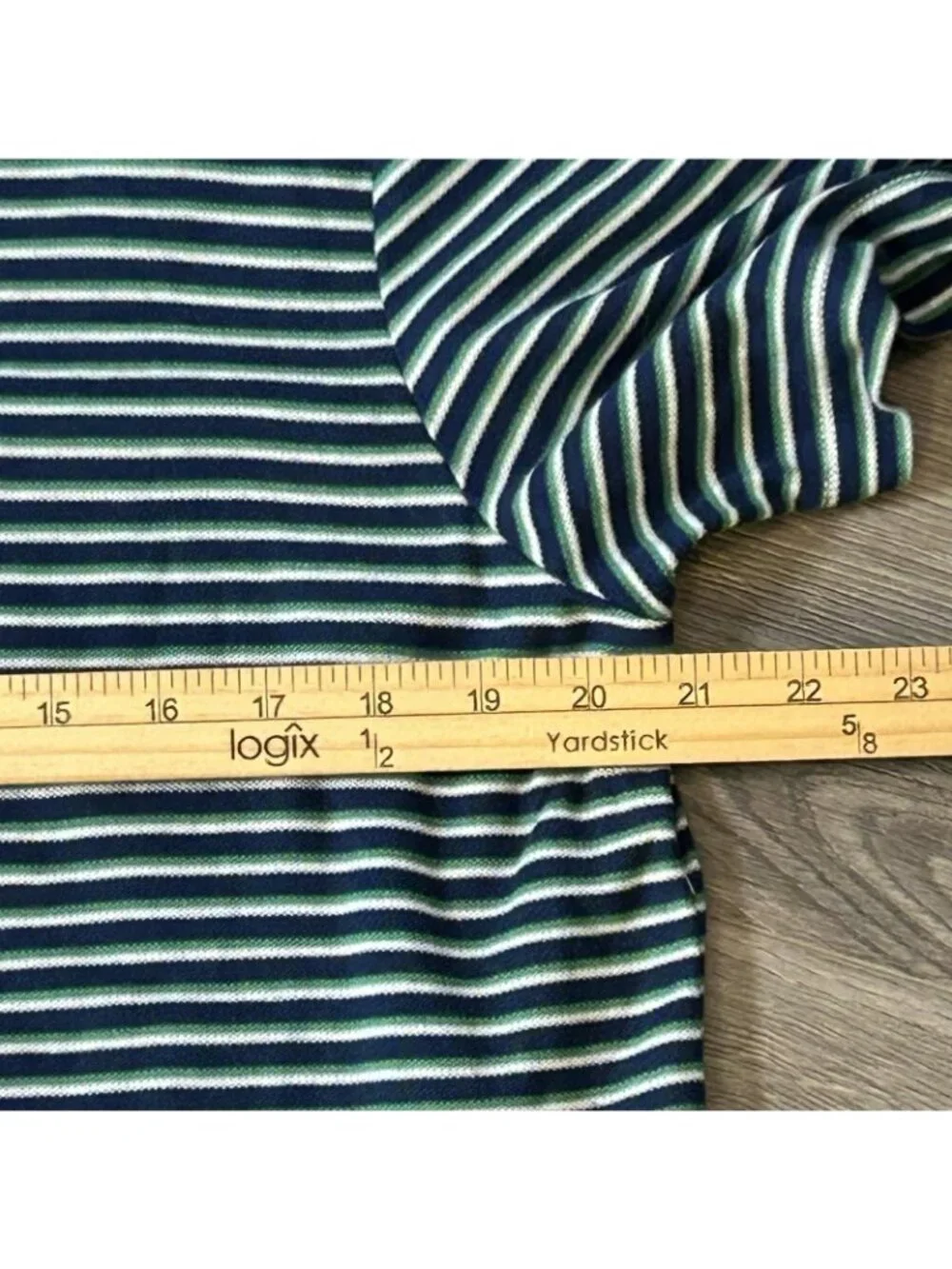 Tommy Bahama Polo Shirt Mens Large Blue Green Stripe IslandZone Marlin Golf - Picture 10 of 11
